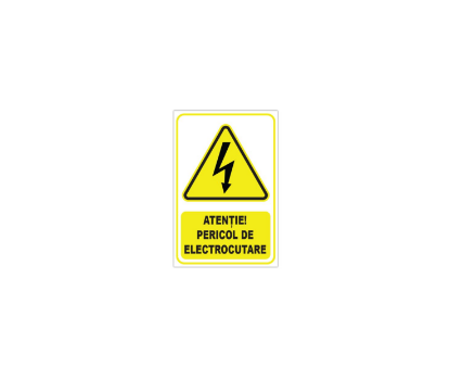 Poza cu Autocolant Tablou sub tensiune Pericol electric