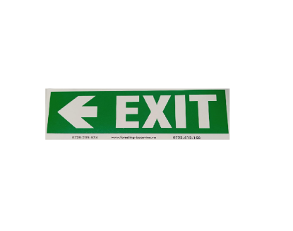 Poza cu Autocolant Exit săgeată stânga